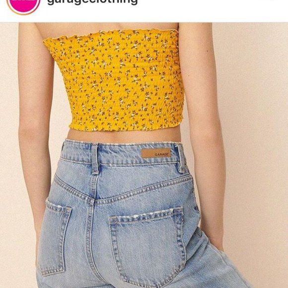 Free with purchase Garage floral The Smocked Tube Top! XS - Picture 2 of 4